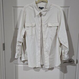 3X Heavyweight Cream shirt - Lands' End Gorpcore
